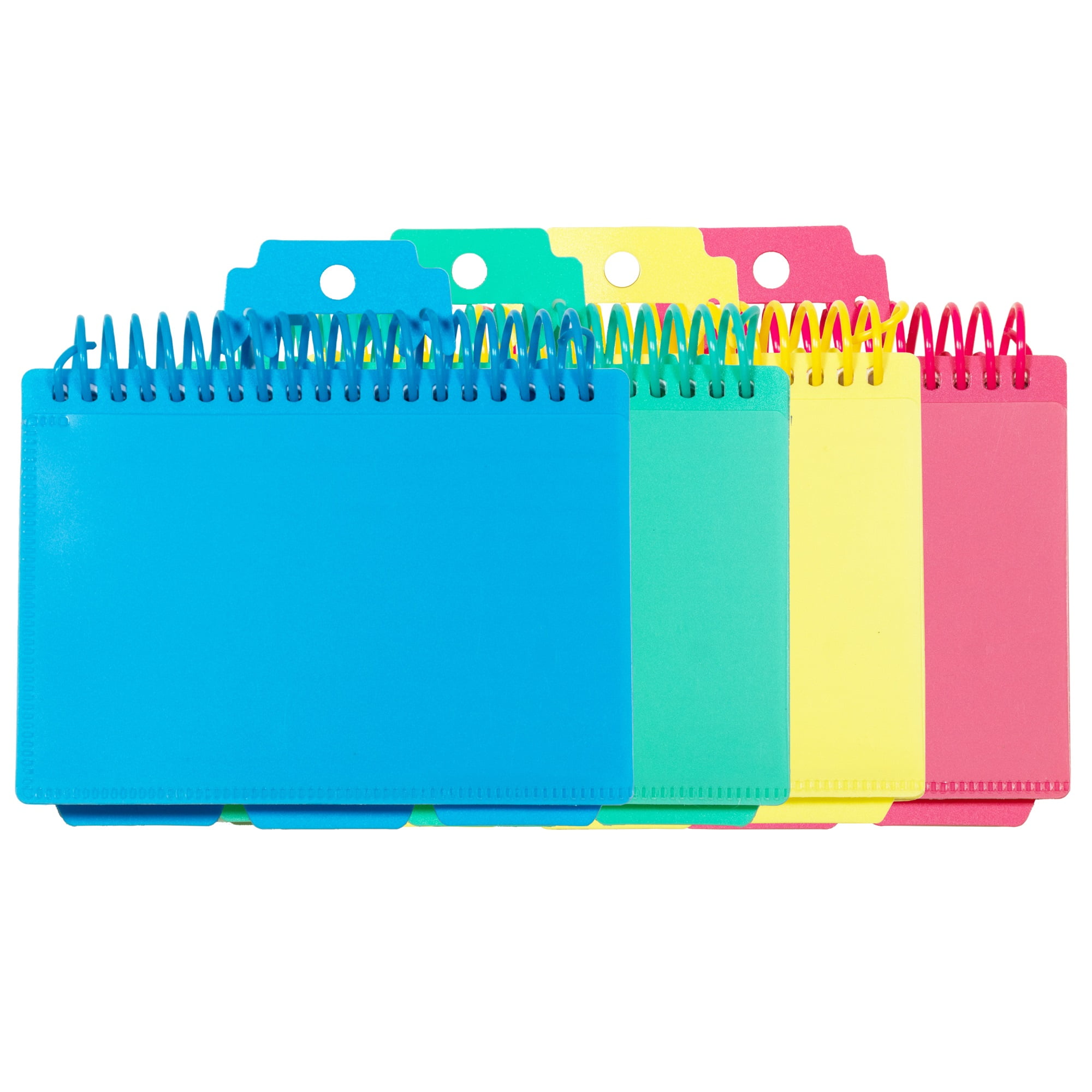Spiral Bound Index Card Notebook with Tabs (Color May Vary) (Set of 24 Notebooks)