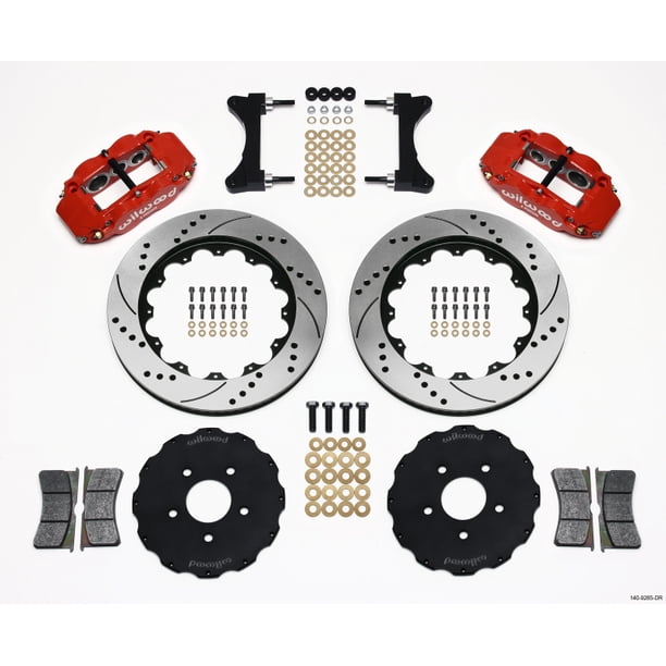 Wilwood 140-15911-R Wilwood Narrow Superlite 6R Front Big Brake Kit 14.00in GT competition Series Rotor - Red