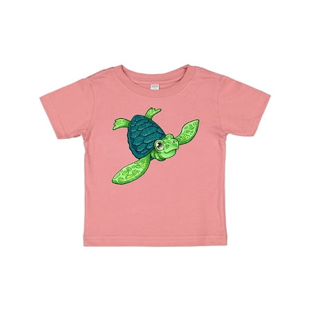 

Inktastic Sea Turtle with Swirls Gift Baby Boy or Baby Girl T-Shirt