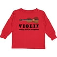 thumbnail image 3 of Inktastic Violin Humor Music Boys or Girls Long Sleeve Toddler T-Shirt, 3 of 5