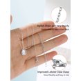 thumbnail image 6 of PROSTEEL Cubic Zirconia Necklace Teardrop Pendant Necklaces Women Sterling Silver White CZ Necklace Jewelry Valentine Mother Gift for Daughter Mom Wife, 6 of 8