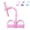 Pink, variant on Pedal Resistance Band with Handle, Multifunction 6-Tube Elastic Band for Yoga, Stretching, Strength, and Full Body Exercise, Perfect for Home, Office, or Gym Use
