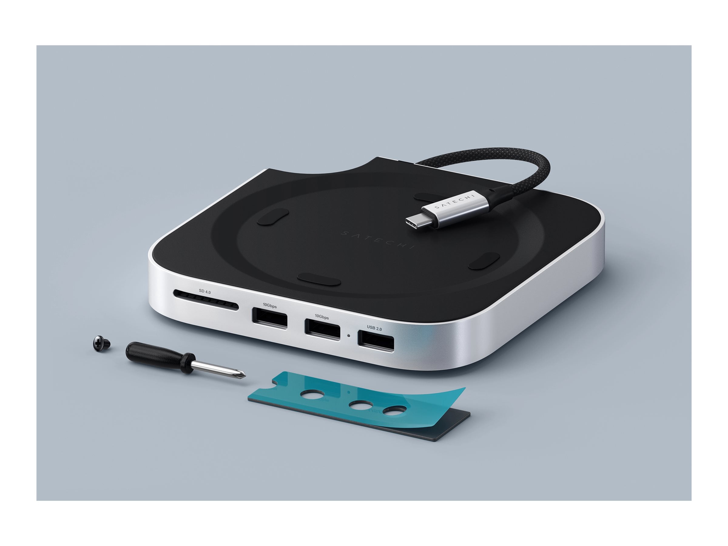 Mac Mini M4 Stand Hub with SSD Enclosure, 3.2 Gen 2 Type C, 1.25