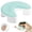 Light Green, variant on COOKCOK Ergonomic Side Sleeper Pillow with Arm Hole, Memory Foam Neck and Shoulder Pain Relief Pillow, 2 Pcs Cooling Washable Pillowcases, Contour Cervical Support for Better Sleep, Grey