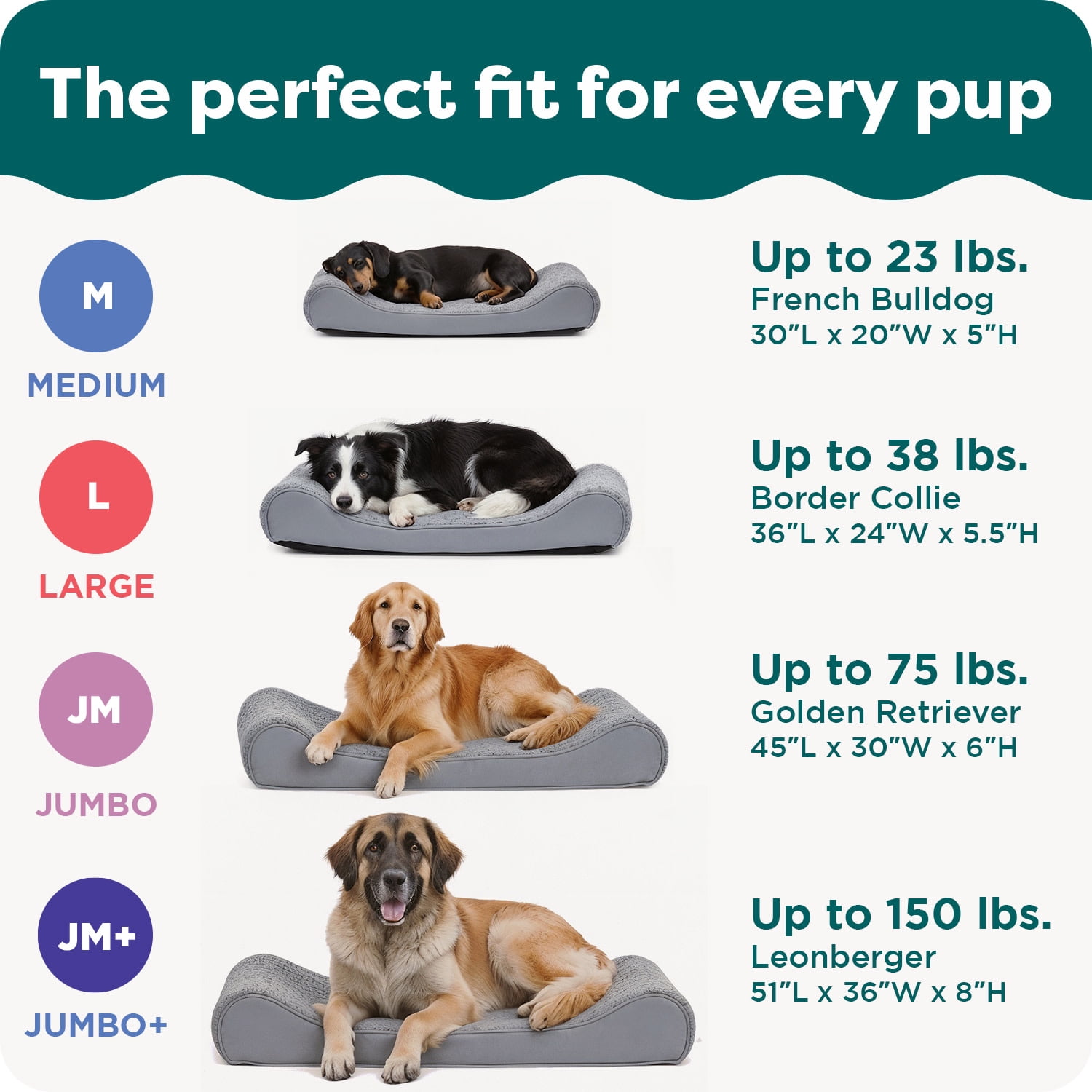 FurHaven Pet Dog Bed | Orthopedic Ultra Plush Luxe Lounger Pet Bed for Dogs & Cats, Gray, Large