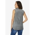 thumbnail image 2 of Woman Within Plus Size Perfect Sleeveless Shirt, 2 of 3