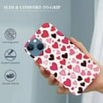 thumbnail image 2 of Shangniulu Cute Case Love Heart Print Shockproof Protective Cases Soft TPU Hard Back Anti-Scratch Cover for iPhone 14, 2 of 4