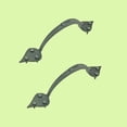 thumbnail image 2 of Renovators Supply Door Pulls Black Rustic Door Handles 7" Length Door Hardware D Shape Door Handles Door Pulls Cast Iron Door and Kitchen Pulls Pack of 2, 2 of 2