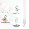 thumbnail image 2 of Uxcell 5-Pack Cordones para Identificaciones, Blanco 0.59 in de Ancho, Correa de Lanyard Plana para Llaves con Clip de Gancho Giratorio, 2 of 6