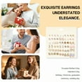 thumbnail image 6 of DESIGNICE 30Pairs Hypoallergenic Earrings for Women Geometric Pattern Earings Fresh Unique Earrings for Women Gift for Mom Style4, 6 of 7