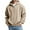 Beige, variant on Men's Hoodies Waffle Zip Up Sweatshirts Long Sleeve Hooded Plus Size Mens Big and Tall Shirts 4X