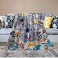 thumbnail image 2 of COMIO Koala Blanket Super Soft Warm Bed Bedding Throw Blankets Cute Girls Boys Gifts for Couch Bedroom Sofa Office Car, All Season Cozy Flannel Plush Blanket for Kids Adults, 2 of 6