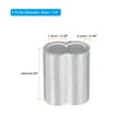 thumbnail image 2 of Manga de Doble Ferrule de Aluminio de 1/4" 6mm para Cable de Alambre, Plata 50 Paquete, 2 of 5