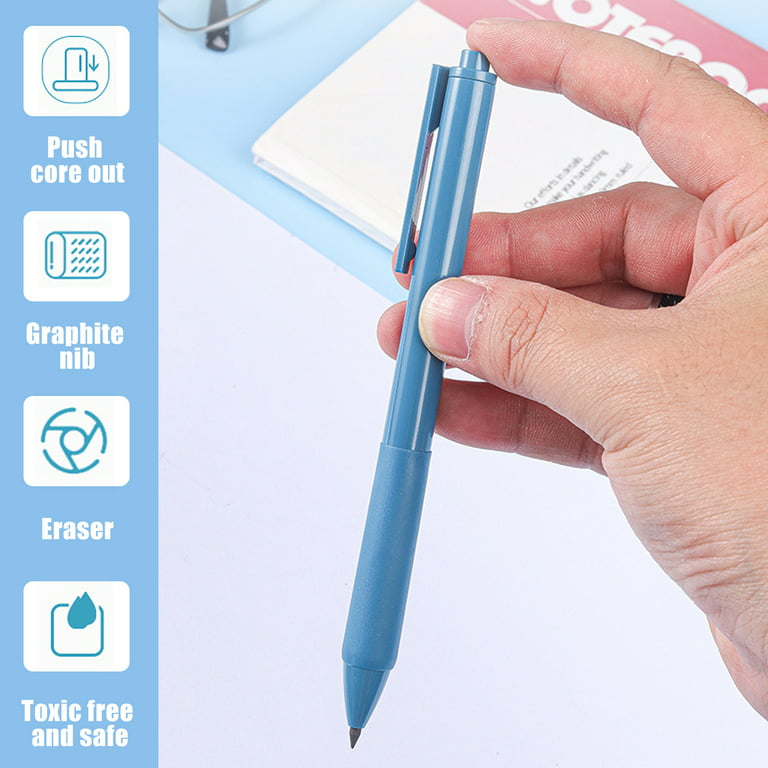 Back to School Supplies Under $1 for Teen Inkless Pencil forever Pencil,  Unlimited Technical Writing Replaceable Graphite Pen Up to 65% off