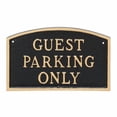 thumbnail image 2 of 5.5" x 9" Small Arch Guest Parking Only Statement Plaque Sign - Black/Silver, 2 of 4