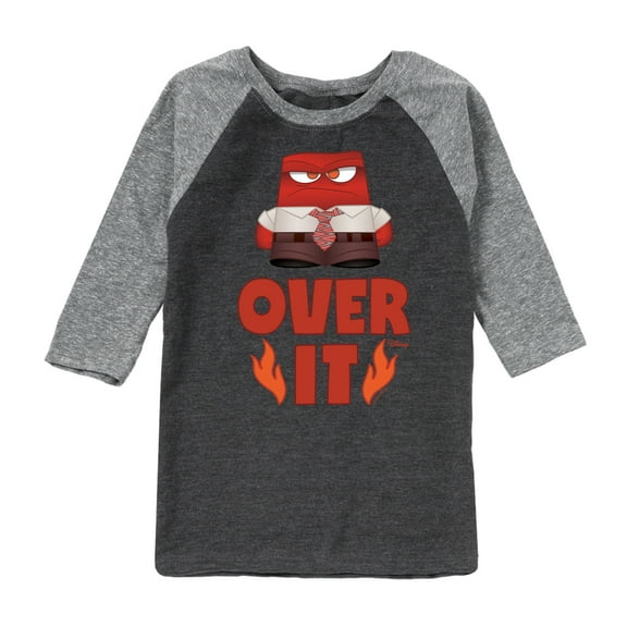 Inside Out - Over It -Toddler And Youth Raglan Graphic T-Shirt