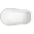 thumbnail image 4 of Proflo PFFSOS25932WH Bingham 59" Free Standing Acrylic Soaking Tub - White, 4 of 7