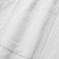 thumbnail image 4 of Mens Casual Shorts Cotton Summer Beach Shorts Shorts for Men Casual Men's Solid Color Casual Sports Elastic Waist Drawstring Pocket Shorts White S, 4 of 9