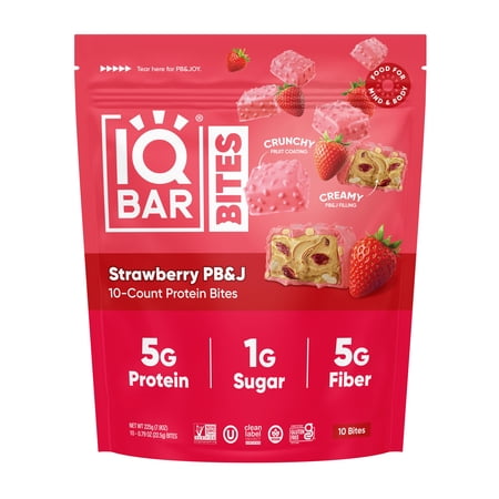 IQBAR Bites Strawberry 10ct