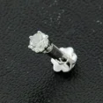 thumbnail image 2 of 2.5MM Lab Created Diamond Solitaire Stud Piercing Nose Pin 14k White Gold Finish, 2 of 4