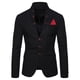 thumbnail image 2 of Yynuda Mens Personalized Fashion Stand Collar Lightweight Three Button Suit Jacket, 2 of 2