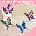 thumbnail image 6 of Butterfly Crystal Paperweight, 5.55cm / 2.17 Inch Crystal Paperweight Paper Weight for Home Office Desktop Table Decor Wedding Party Jewelry Ornament, 1Pc, 6 of 7