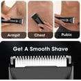 thumbnail image 4 of Obacre Trimmer for Men - Electric Body Hair Trimmer with Light, IPX7 Waterproof Electric Razor for Balls/Pubic/Groin/Legs/Chest Hair Removal, Lightweight with LED Display, Gifts for Him Dad, 4 of 8
