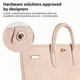 thumbnail image 4 of Laptop Protective Sleeve Case Compatible for 15.6/16 Inch Laptops, Bonlting Cute Pink PU Waterproof Notebook Bag with Handle and Multi-Vent for Cooling, 4 of 11