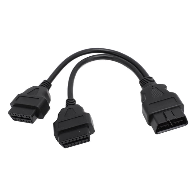 Diagnostic Extender Cable, High Toughness Seamless Connection Plug and Play OBD Extension Cable for OBD2 Interface Vehicles