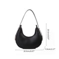 thumbnail image 3 of Fashion Bag Armpit Bag PU Leather Handbags Shoulder Bags for Girl Women Half Bags Carrying Purse Underarm Bag, 3 of 9