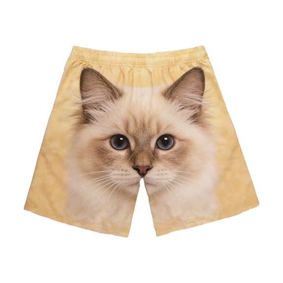 Mens Funny Animal Graphic Casual Shorts Elastic Mens Athletic Shorts Breathable Fabric for Gym and Workouts