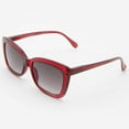 thumbnail image 6 of Womens Sunglasses Trendy and Cool Retro Sun Glasses Vintage Cute Fashion Square Shades for Women Carpi in Burgundy, 6 of 10