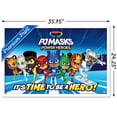 thumbnail image 3 of PJ Masks - Power Heroes Group Wall Poster, 22.375" x 34" Framed, 3 of 5