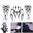 thumbnail image 4 of Zyutaosan Motorcycle Flame Sticker For Gas Tank & Fender Decals Vinyl White, 4 of 5