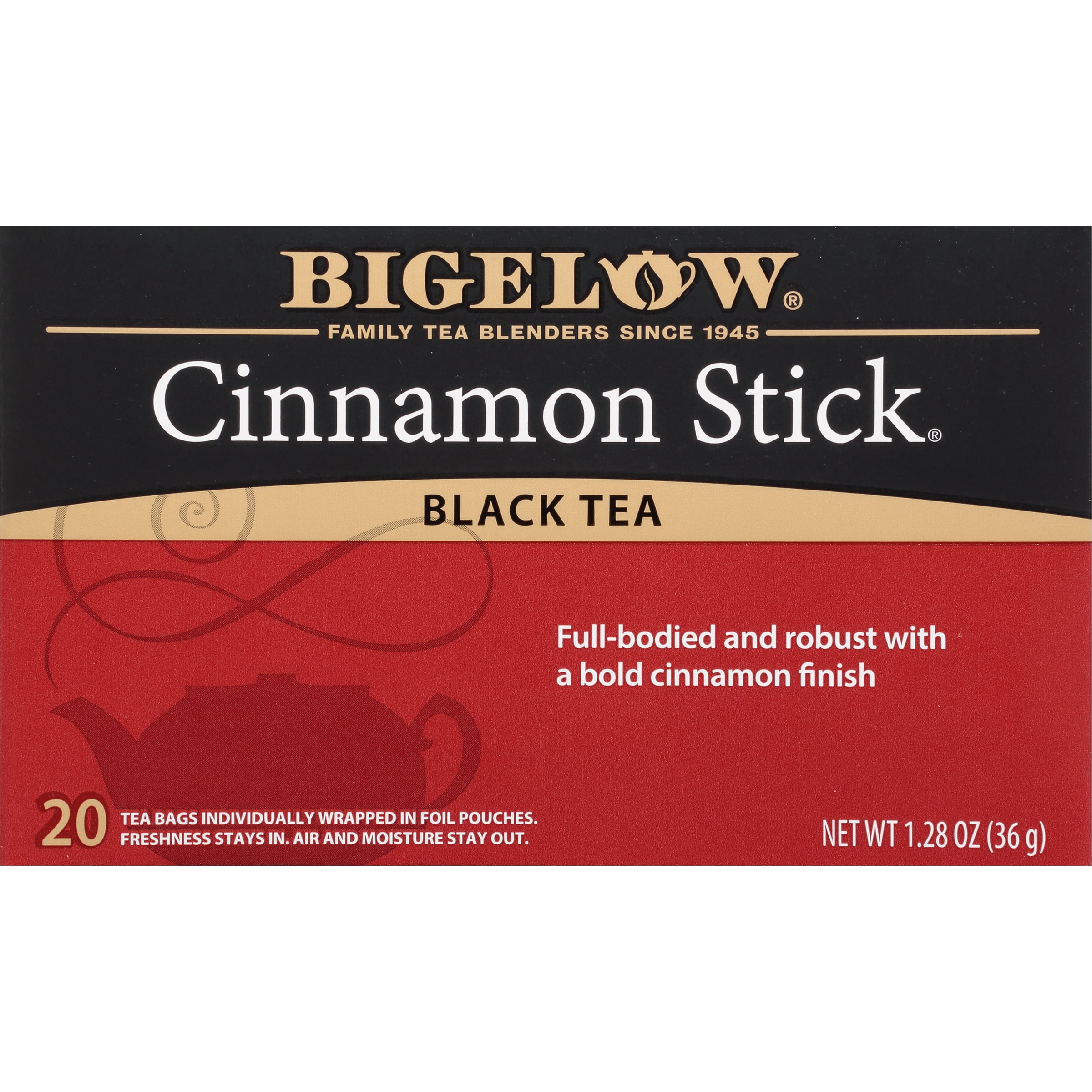 Bigelow Cinnamon Stick, Black Tea Bags, 20 Count