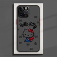 thumbnail image 3 of Sanrio-funda de Hello Kitty para teléfono, carcasa translúcida esmerilada para iPhone 15, 14, 13, 12, 11 Pro Max, mini, XS, XR, X, 8, 7, 6 Plus, SE, 3 of 5
