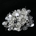 thumbnail image 3 of Tachiuwa 100/pack Blank Stud Earring Cabochon Setting Base Post Findings 8mm, 3 of 9