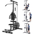thumbnail image 1 of Bingirl LAT Wall - Mounted Pull - down Machine: 400 lbs Dual Pulley System, 20 Height Adjustments for Full - Body Home Gym Workout, 1 of 9