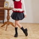 thumbnail image 5 of Falda de flores de color liso para niños, falda corta plisada para niños, falda plisada de cintura alta, media falda, falda de algodón para niños, 5 of 9