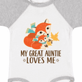 thumbnail image 4 of Inktastic Great Auntie Loves Me Fox Boys or Girls Baby Bodysuit, 4 of 5