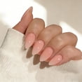thumbnail image 2 of Uñas postizas adhesivas JOYVVEW coral rosa corto almendra 30 piezas, 2 of 7