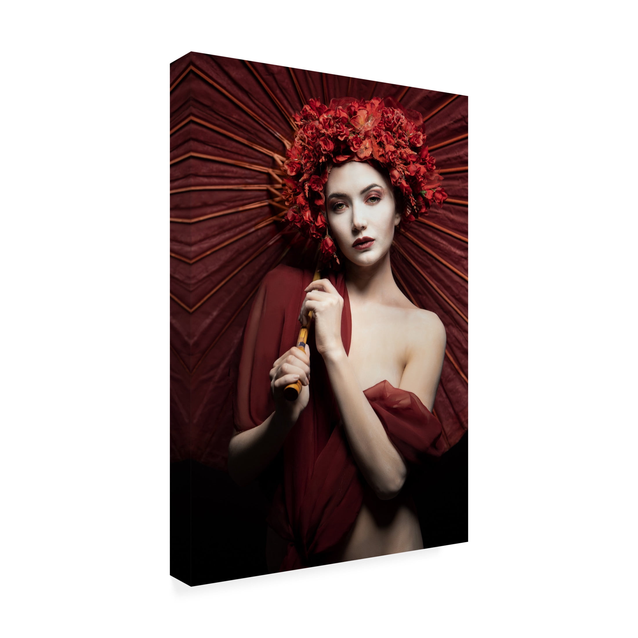 Canvas Wall Art - Siegart 'Aichiyo' Wall Art for Living Room, Bedroom, or Office Décor by Trademark Fine Art - 12 x 19 Inches