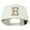 Natural, variant on Greek Alphabet Epsilon Embroidered Flat Bill Cap - Red OSFM