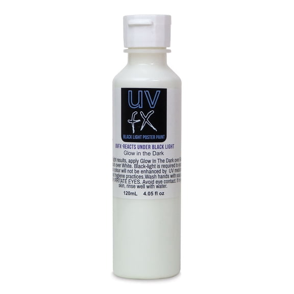 Tri-Art UVFX Black Light Poster Paint - Glow in the Dark, 120 ml