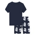 thumbnail image 4 of WIBACKER Toddler Boys Glow in the Dark Pajamas Short Sets Spaceman Cotton 2 Piece Pjs Sleepwear Summer Clothes Kids Jammies 2-9Y, 4 of 10