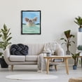 thumbnail image 2 of Stupell Industries Abstract Pig Swimming Animal Animals & Insects Painting Black Floater Framed Art Print Wall Art, 2 of 6