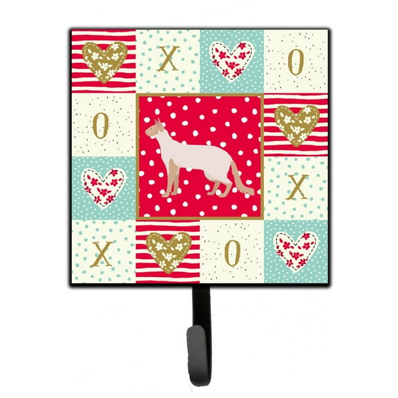 Colorpoint Longhair 2 Cat Love Leash or Key Holder Red