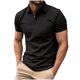 thumbnail image 1 of pstuiky camisetas de hombre, Blusa deportiva de manga corta con capucha y botones para hombre, estilo informal, para fitness ropa de hombre m, 1 of 5