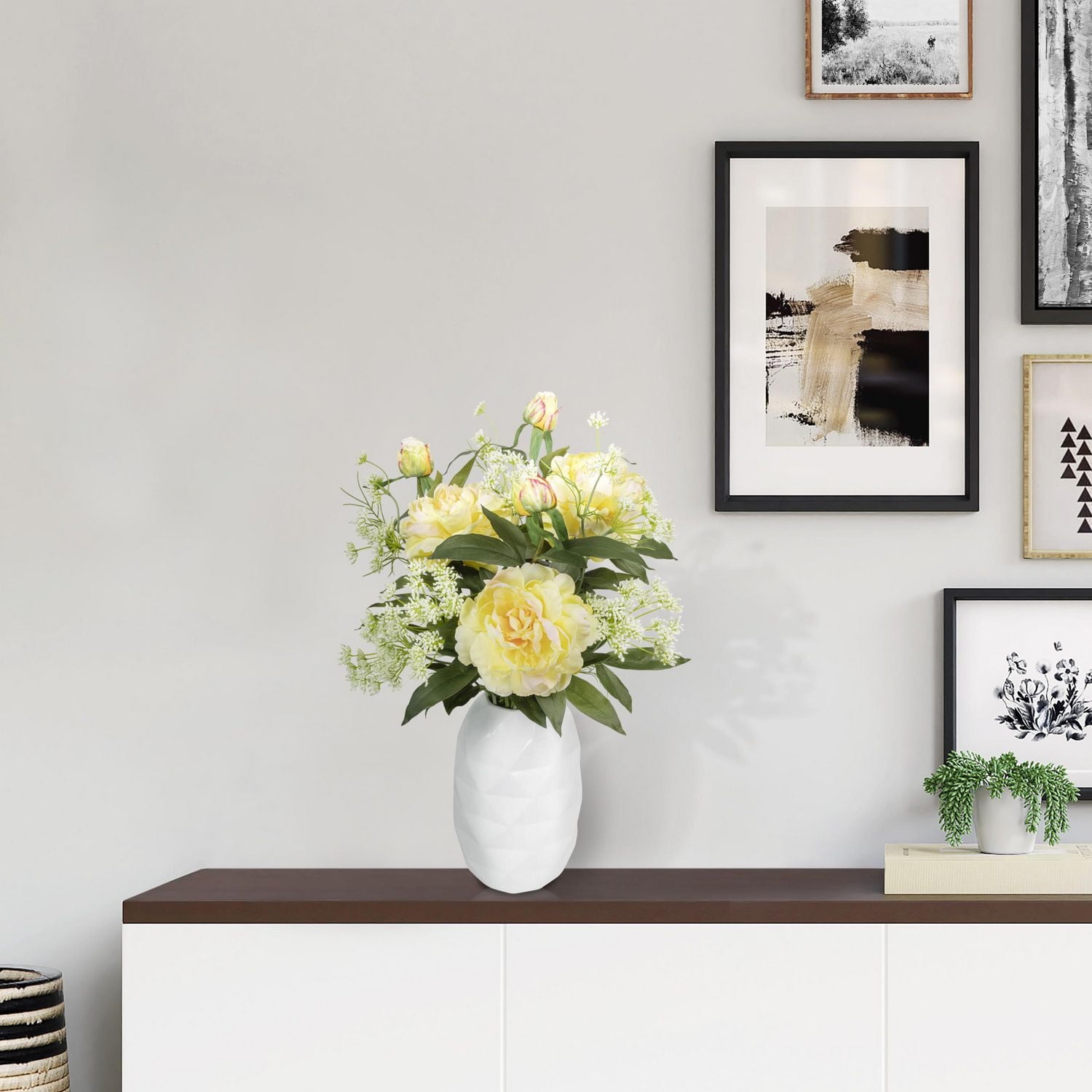 Mainstays Artificial Peony Long Stem, 27 inch Height / Weight approx. 61 gram