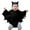 Black-C, variant on Baby Toddler Bat for Girls Long Sleeve Romper Jumpsuit with Hats Two Piece Set Unisex Girl Halloween Dress up Party Clothes Size 3-24 Months